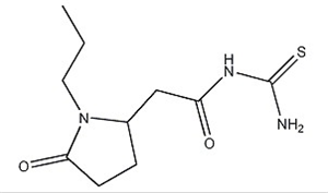 N-(Aminothioxomethyl)-5-oxo-1-propyl-2-pyrrolidineacetamide